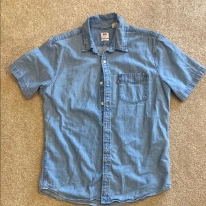Levi's Men's Blue Denim Shirt